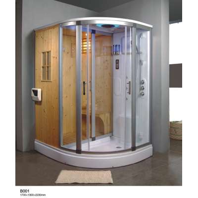 Large size steam doccia sauna shower room with computer controlled 220v steam shower room with whirlpool